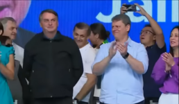 Tarcísio oficializa candidatura ao lado de Jair Bolsonaro