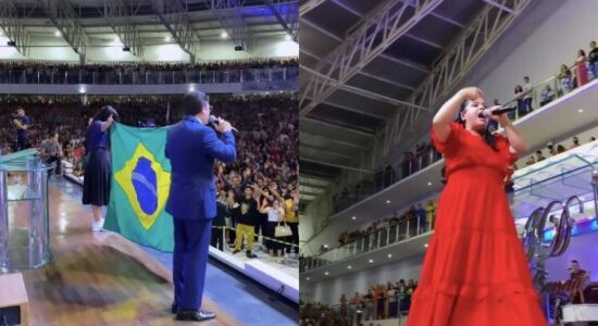 Mais de mil pessoas se convertem em evento com Cassiane, em Fortaleza