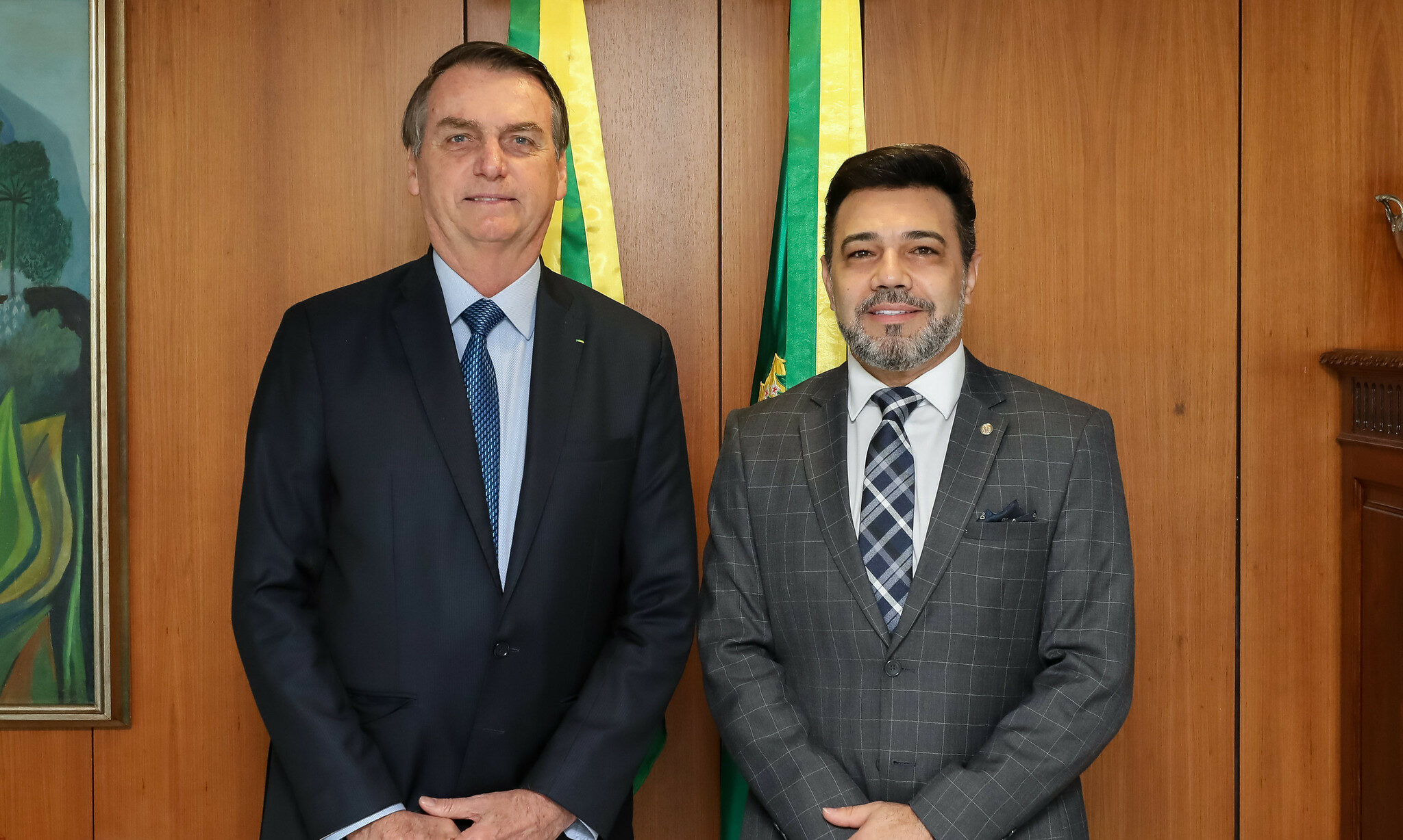 Com o presidente da República, Jair Bolsonaro