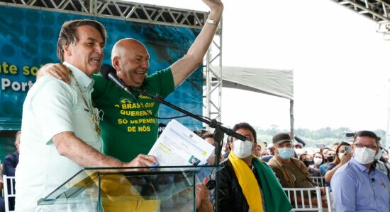 Luciano Hang e o presidente Bolsonaro