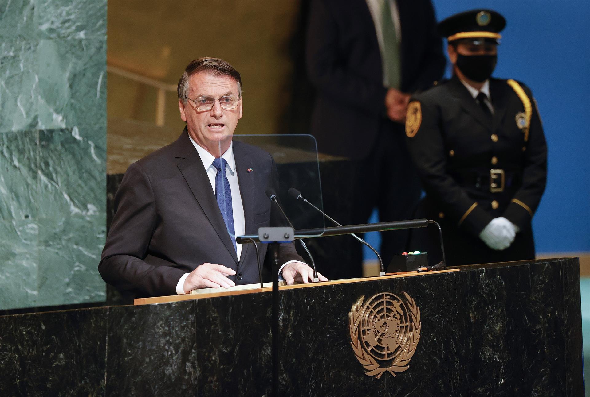 Presidente Jair Bolsonaro discursa na ONU