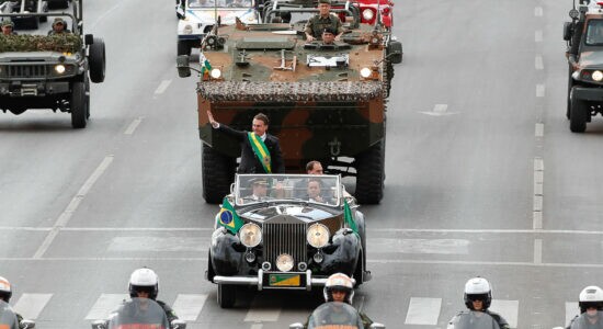 Presidente Jair Bolsonaro durante desfile de 7 de Setembro em 2019