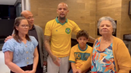 Felipe Melo gravou vídeo com sua família