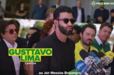 Gusttavo Lima apareceu na propaganda do presidente Jair Bolsonaro