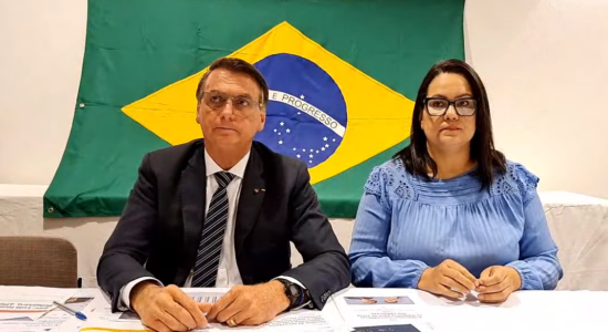 Presidente Jair Bolsonaro em sua live semanal