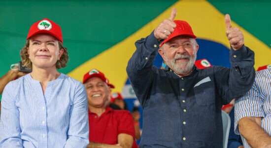Lula  no assentamento MST