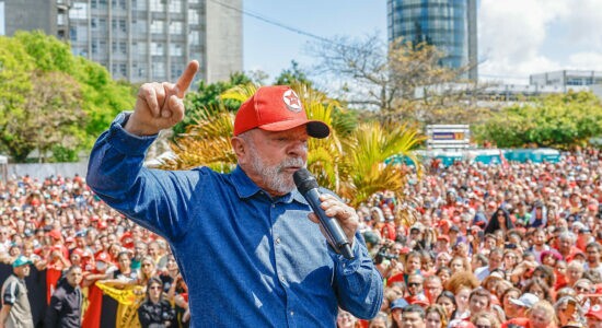 Lula durante a campanha