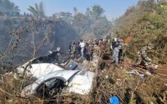 Aeronave que caiu e matou quase 70 pessoas no Nepal