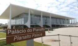 Palácio do Planalto na Praça dos Três Poderes em Brasília