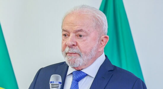 Presidente Luiz Inácio Lula da Silva durante discurso