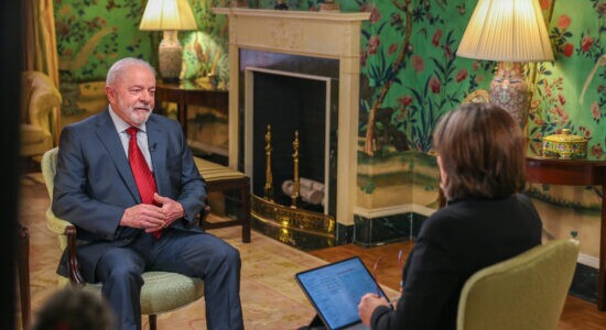 Lula durante entrevista concedida à CNN Internacional nos EUA