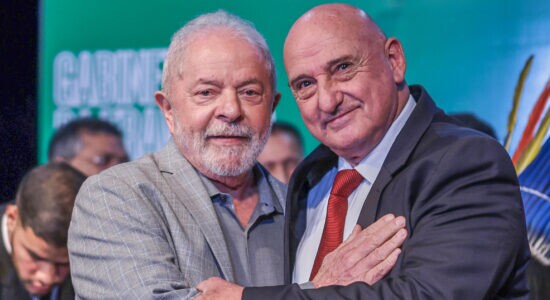 Lula e o ministro Gonçalves Dias, do GSI
