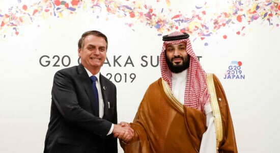 Presidente Jair Bolsonaro em visita na Arábia Saudita
