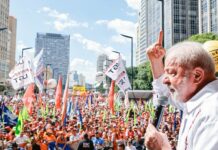 Lula discursa no 1º de Maio