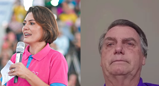 Bolsonaro se emocionou com fala de Michelle