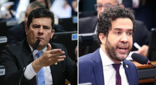 Senador Sergio Moro e deputado André Janones
