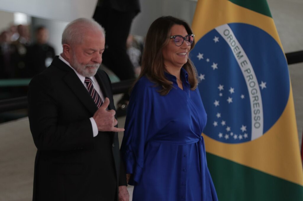 Presidente da República, Luiz Inácio Lula da Silva e primeira-dama Janja da Silva