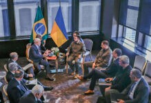 Lula e Zelensky em reunião