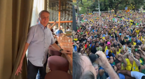 Ex-presidente Jair Bolsonaro foi recebido por multidão em Fortaleza
